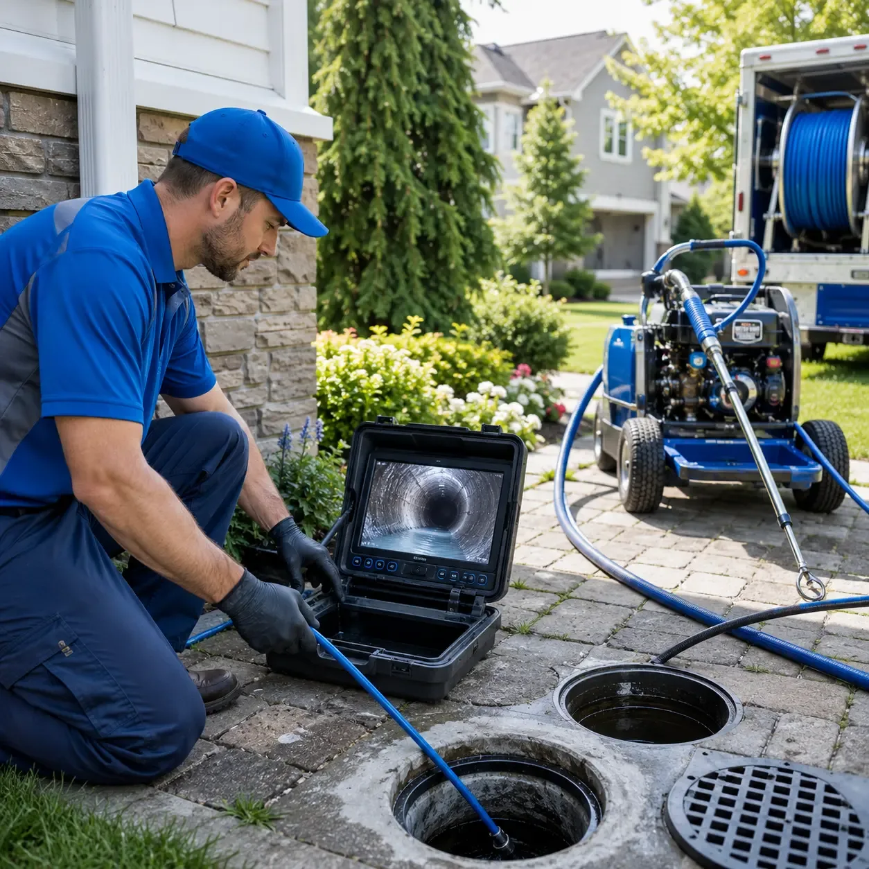 Outdoor drain cleaning professionals serving Shamrock, TX
