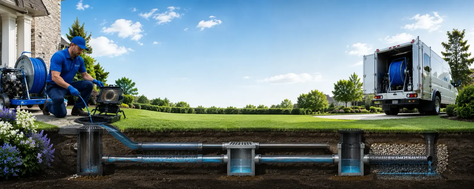 Outdoor drain cleaning information for Shamrock, TX